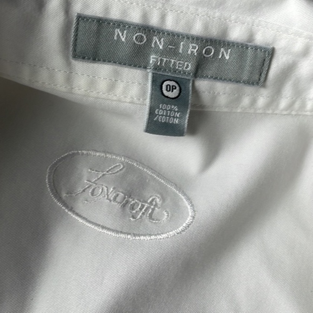 Foxcroft top size 0P white non-iron three-quarter length sleeve dress sh… - Picture 5 of 5